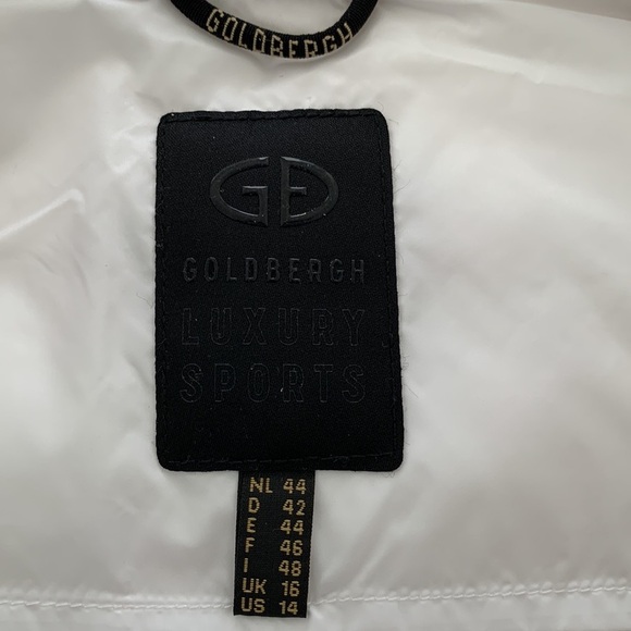 New Goldbergh Nadia down padded slim jacket in white US sz 14 - Picture 7 of 9